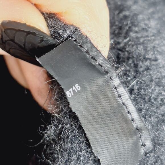 Theory Tolleree Cashmere Sweater Short Sleeve T-shirt XL Dark Charcoal Career - Picture 7 of 10